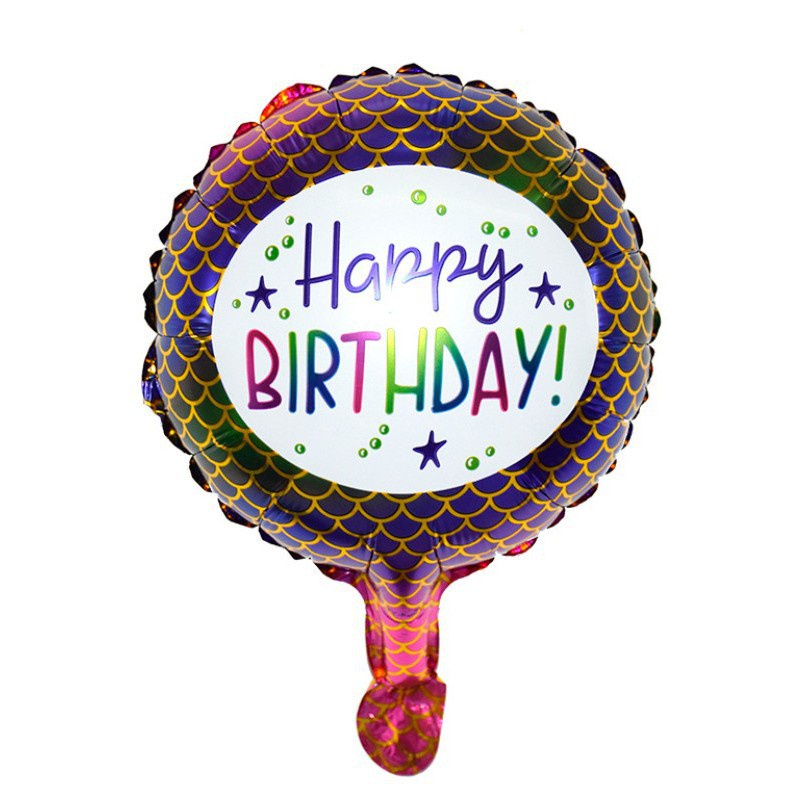 10 inches Colorful KidsHappy Birthday Foil Balloons / Helium Air Balloons toys for Christmas Wedding Birthday Party