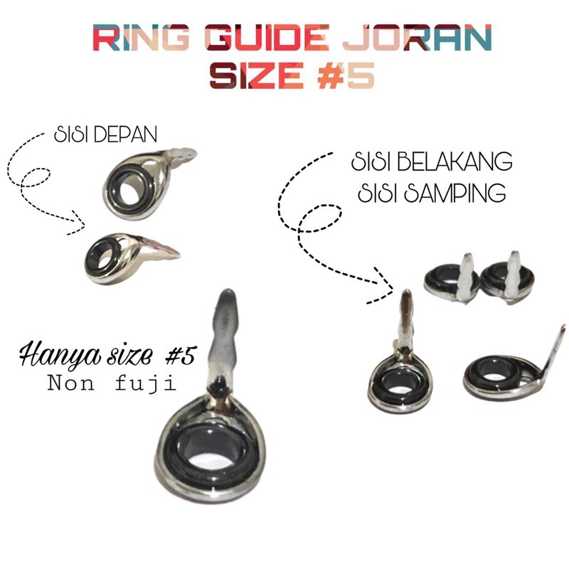 ring guide takedo size 5 ring joran accesories