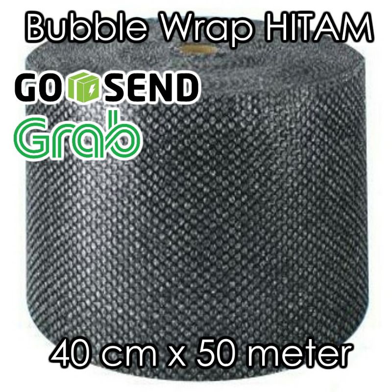 

Bubble Wrap Hitam 40 cm x 50 m Black Tebal Murah Malang Grosir Bubblewrap Babel 40cm Packing Olshop