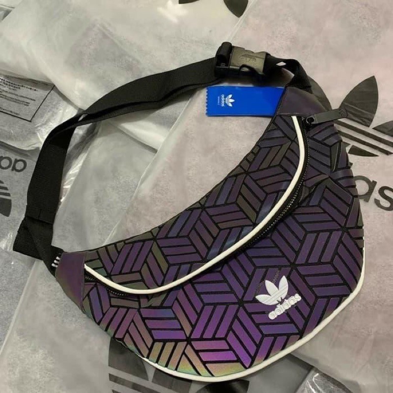 TAS PRIA ADIDAS XENO x ISSEY MIYAKE REFLECTIVE WAISTBAG PATTERN / TAS DADA / TAS SELEMPANG