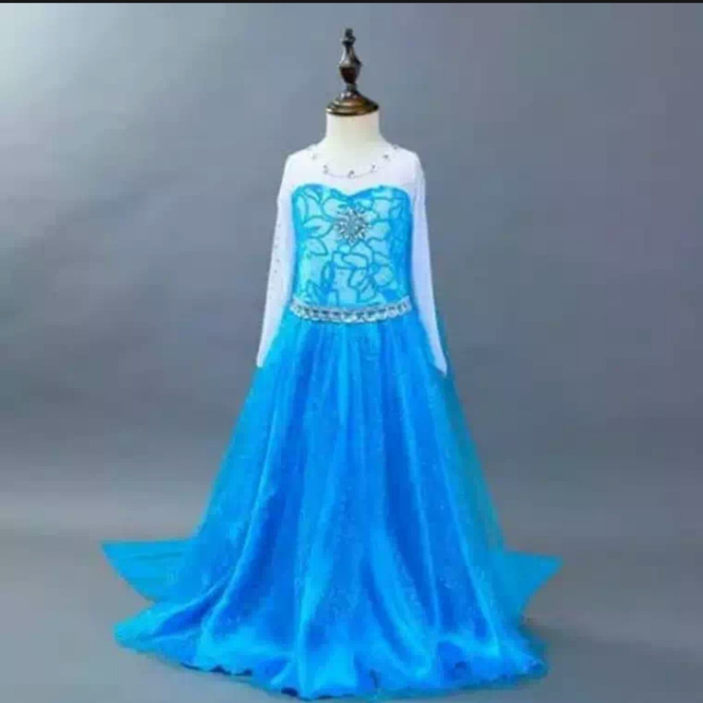 BISA COD | baju frozen anak perempuan gaun frozen anak baju frozen gaun pesta anak perempuan KE67