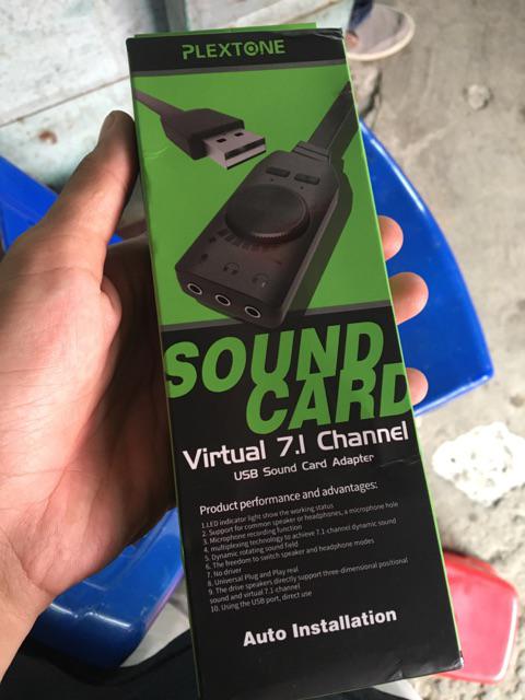 Plextone GS3 Virtual 7.1ch USB Sound Card External Audio