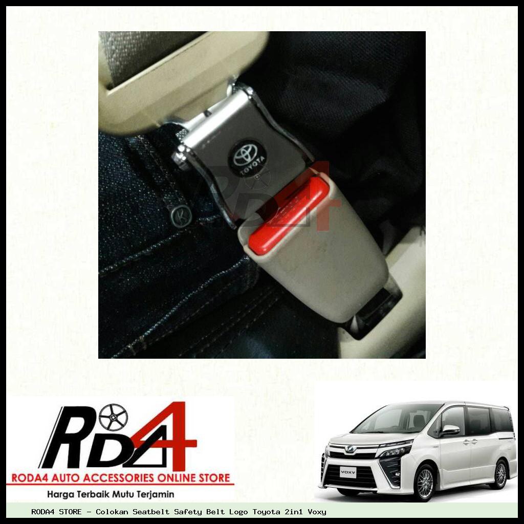 Colokan Seatbelt Safety Belt Logo Toyota 2in1 Voxy