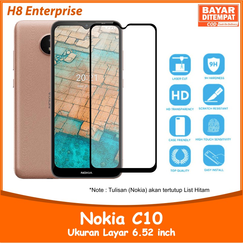 Tempered Glass Full for Nokia C20 Anti Gores 9D Full Layar