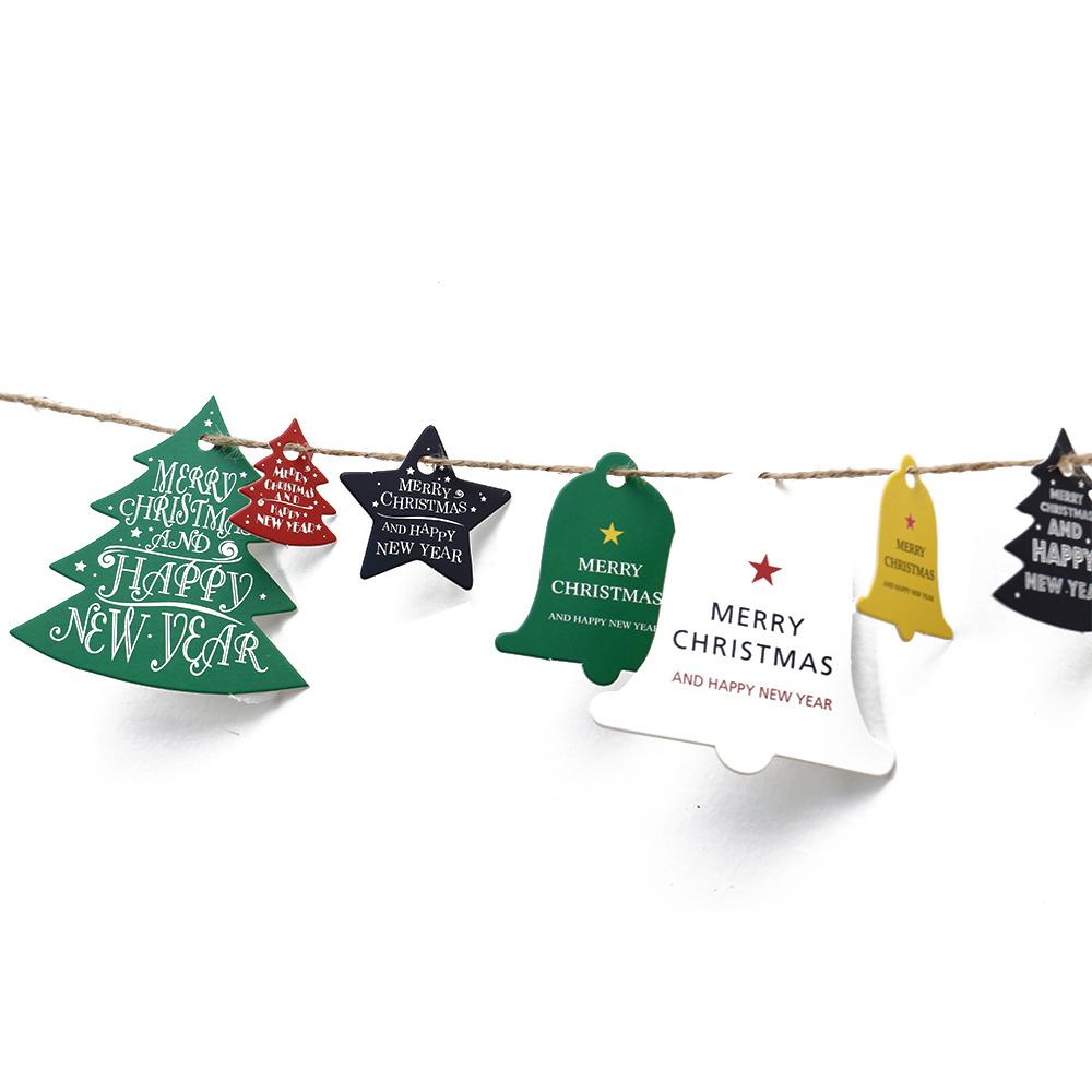 Solighter 28PCS Xmas Hanging Tag Kualitas Tinggi Ornamen Kamar Perlengkapan Pesta Natal