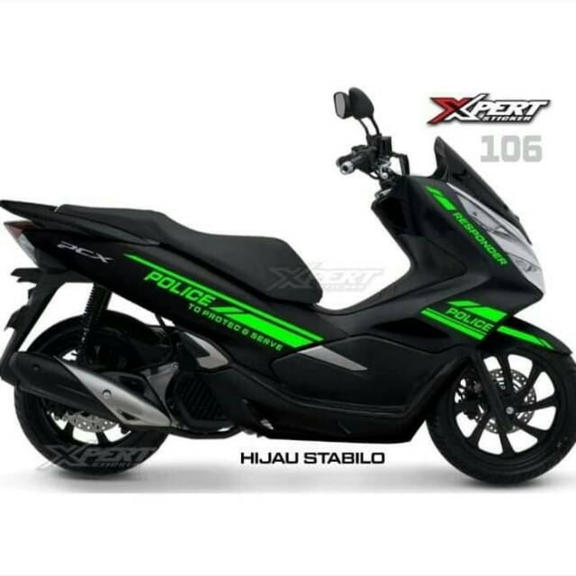 

CUTTING STICKER PCX TERBARU 2019 WARNA HIJAU STABILO