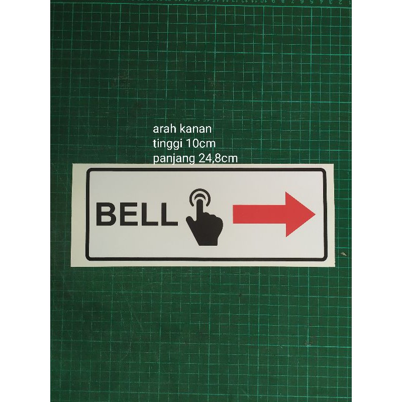 

stiker TANDA BELL KANAN