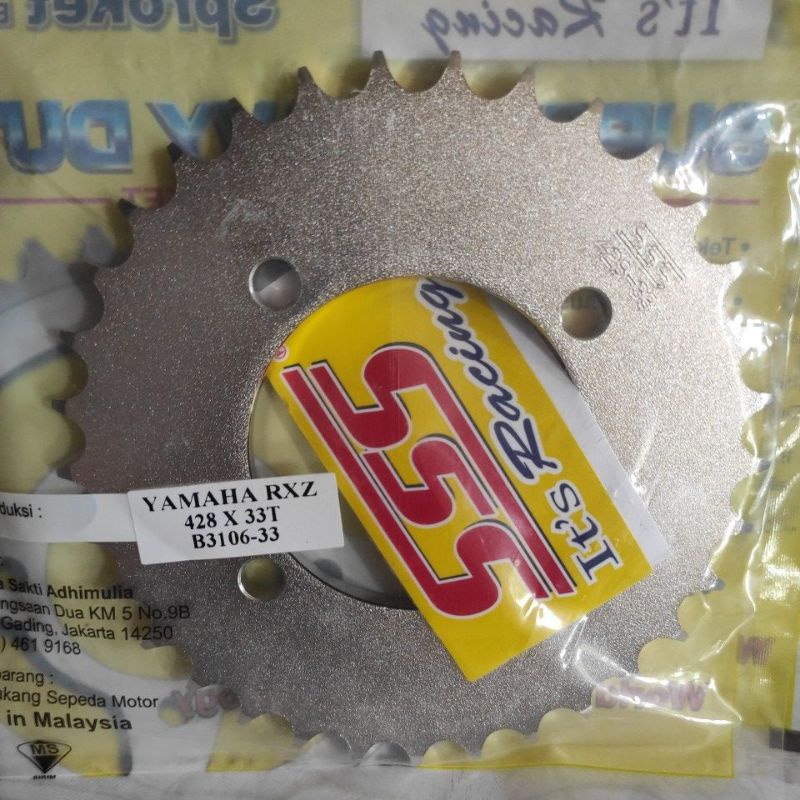 Gear Belakang SSS 428 28 30 31 32 33 34 35 36 37 38 39 40 RXZ RXKing Jupiter Vega MX FIZR-SSS 428-33