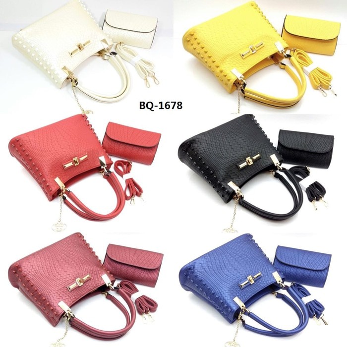 TAS IMPORT TAS FASHION WANITA BATAM- TAS PAKET - Tas import PRADA PR1678 2in1 Special Price