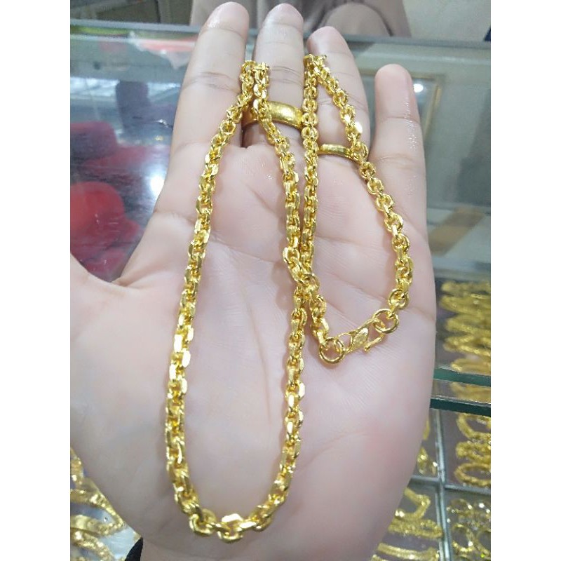 Kalung Klasik Rantai Nori Belitung Lapis Emas99 Banjar