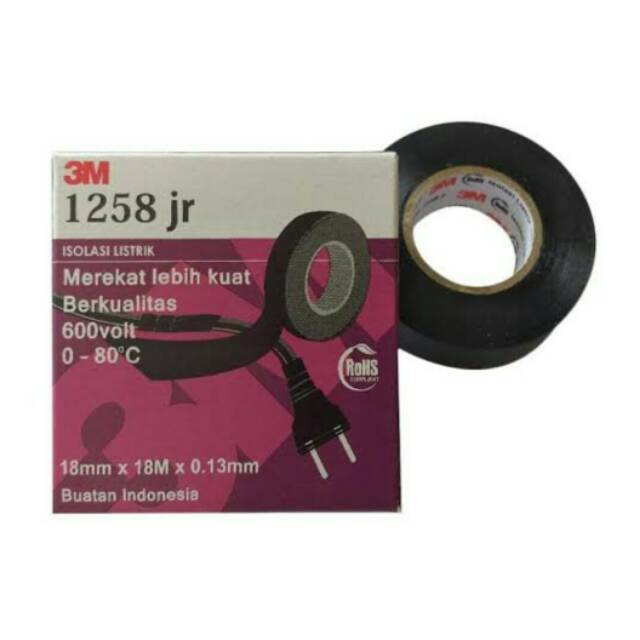 

Isolasi listrik 3m 1258jr solasi kabel