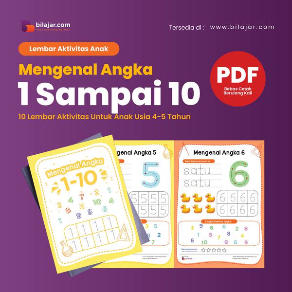 

PDF File Bundle Belajar Mengenal Angka, penjumlahan, pengurangan