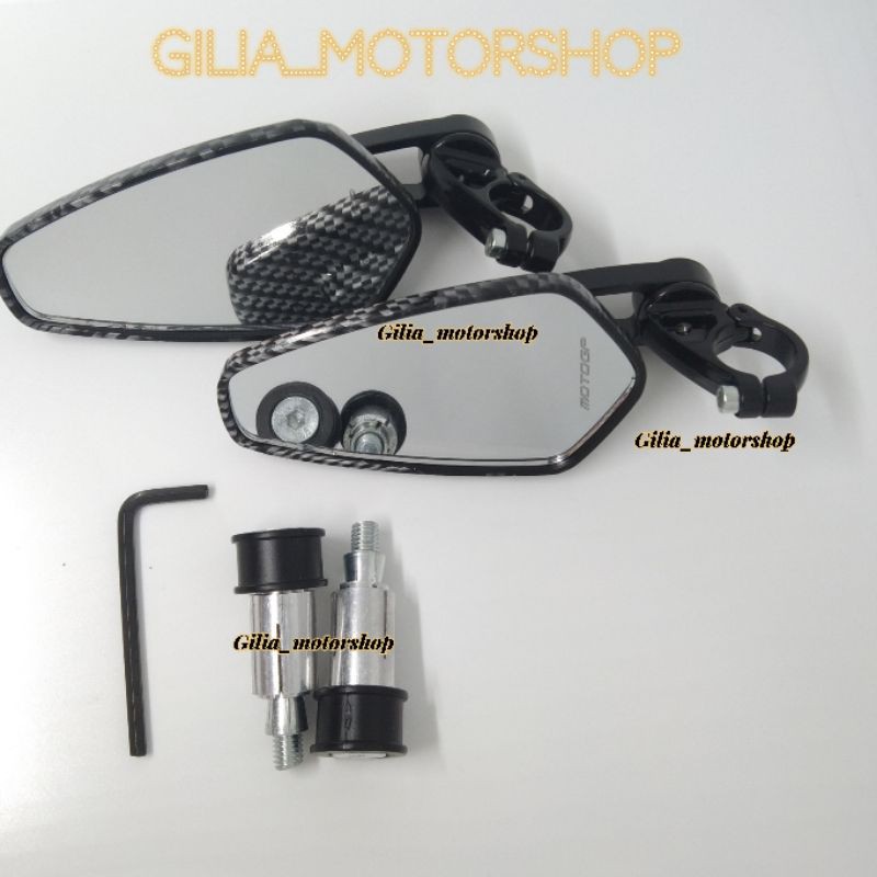 Spion Jalu Oval Karbonspion Pentagon carbonSpion Jalu Carbon Universal Nmax Aerox Vario Beat Genio