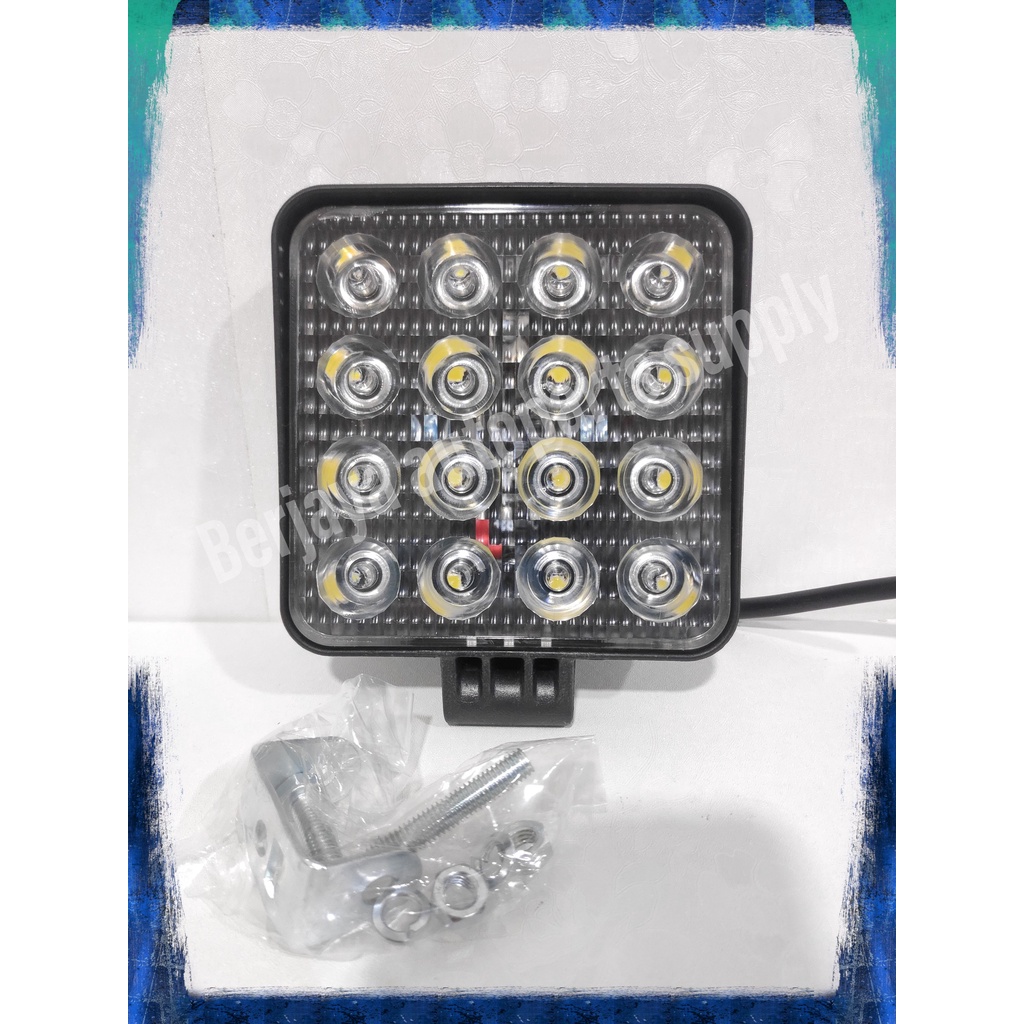 Lampu Sorot Kabut Fog Lamp  16 Titik Universal 12V-36V