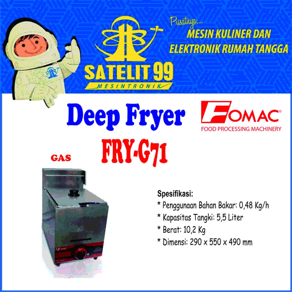 Deep Fryer FOMAC FRY-G71