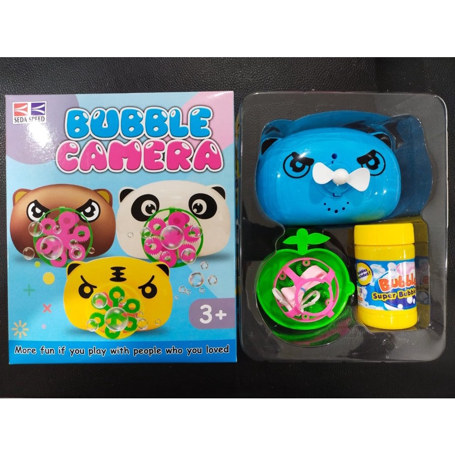 BUBBLE CAMERA 6 MATA MAINAN ANAK BUBBLE CAMERA gelembung air sabun mainan mandi anak