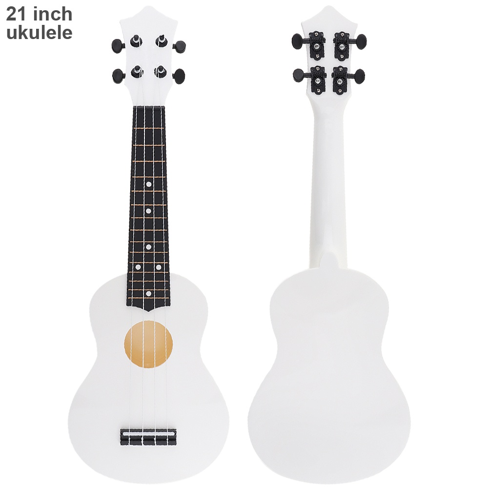 Gitar Ukulele Soprano Hawaii 4 Senar Ukuran 21 Inci Dengan Pick Untuk Anak / Pemula