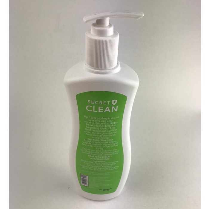 SECRET CLEAN ANTISEPTIC HAND SANITIZER GEL 600ML