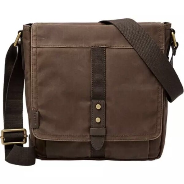 Tas fossil travis ns city canvas cotton ori - tas fossil pria ori