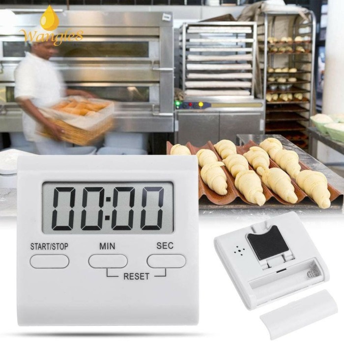 Kitchen Cooking Timer Digital Clock Alarm LCD Stopwatch -DS17