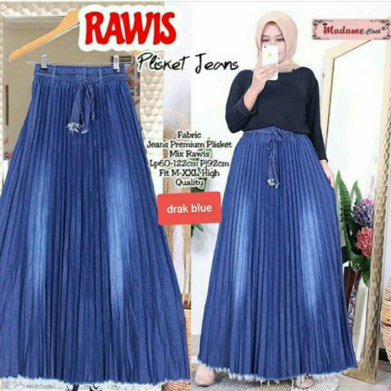 Rok Jeans Plisket Dan Kulot Jeans