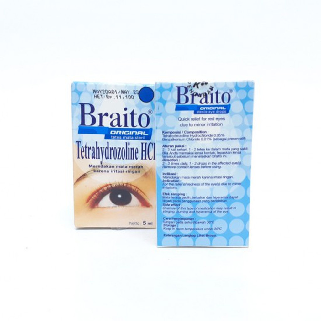 Braito Eye Drops 5ml Tetes Mata Kering Steril