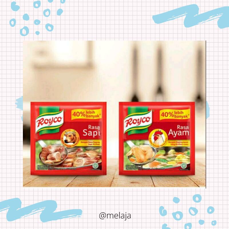 

Royco Ayam/Sapi 1 renceng isi 12 sachet