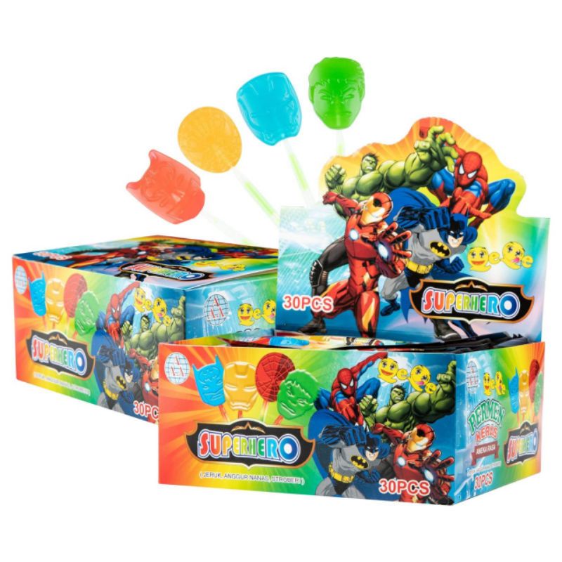 Permen Stick Light Lolipop Aneka Rasa isi 30 Pcs (Stick Berlampu)