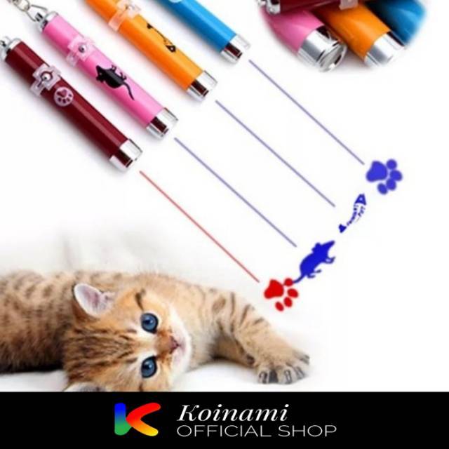 LAMPU LASER KARAKTER / aksesoris kucing anjing / mainan / hewan / pet / cat dog / nyala / toys