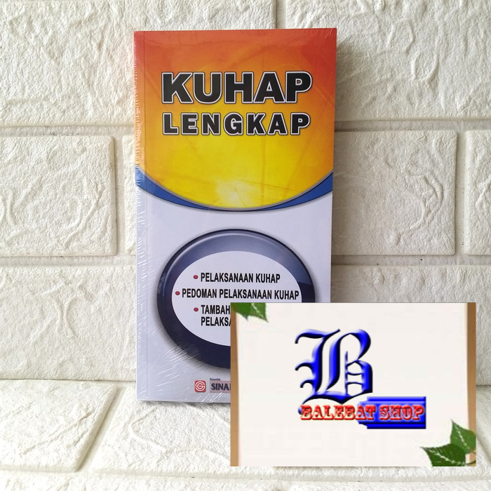 

Buku KUHAP LENGKAP SINAR GRAFIKA ORIGINAL
