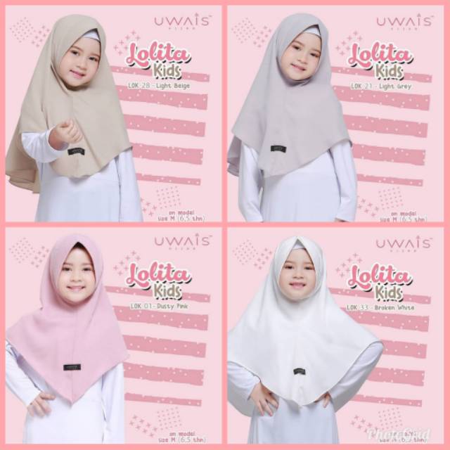 Lolita khimar kids by uwais hijab -- uk.s