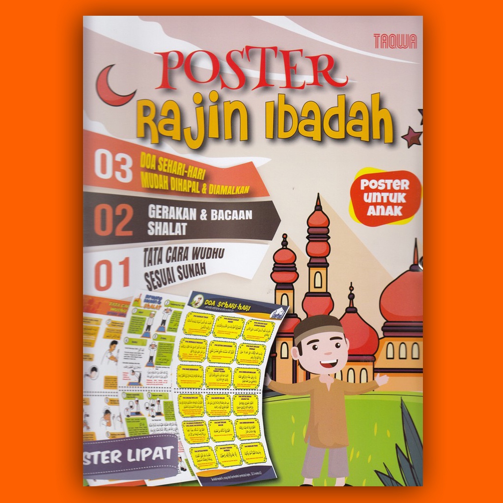 Poster Rajin Ibadah Poster Untuk Anak
