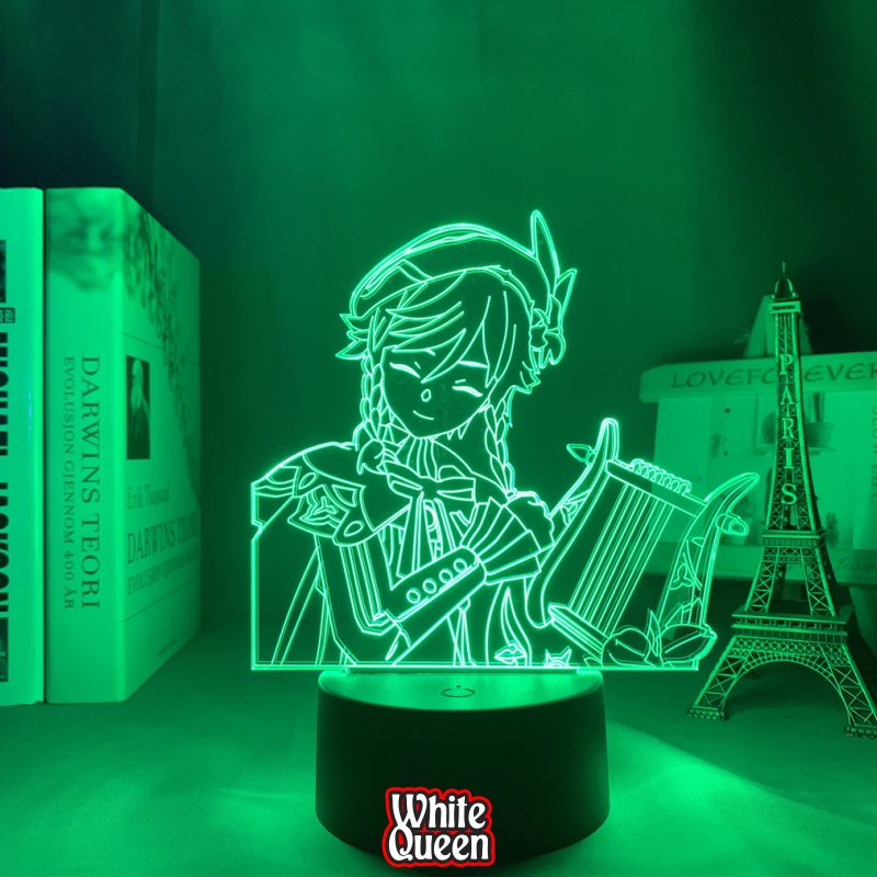 Venti lampu Hias led 3D RGB - lampu tidur acrlylic Genshin Impact Venti -  Lampu LED Akrilik Anime &