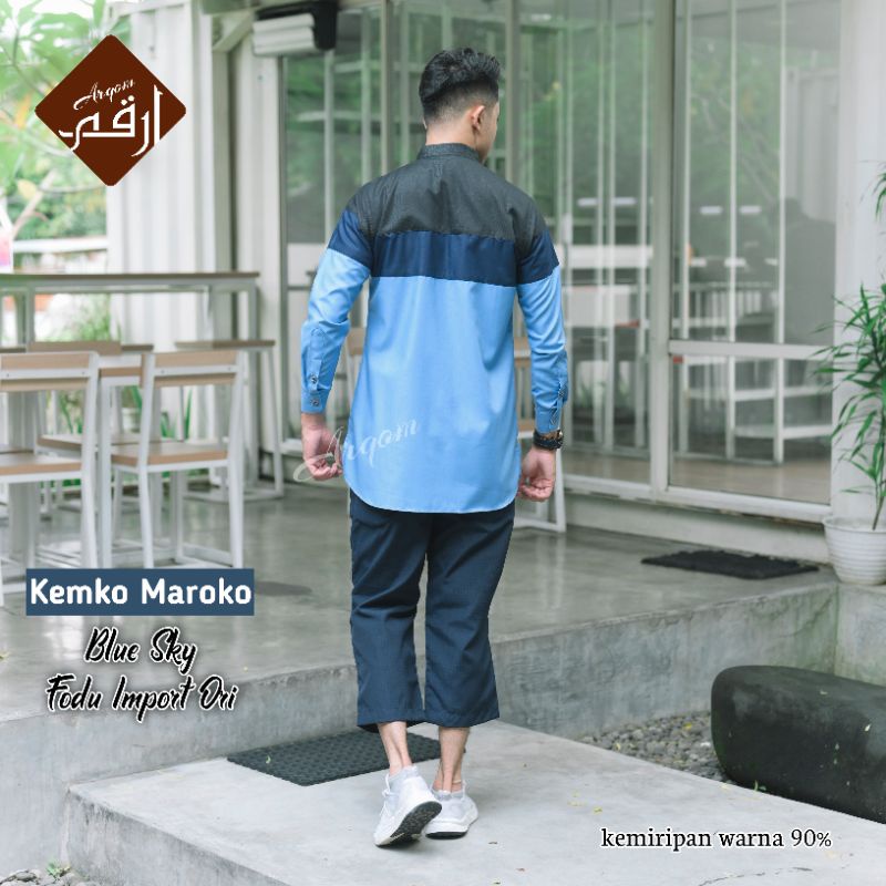 Arqom - Kurta Pakistan Original Premium Dengan Bahan Fodu Import Jahitan Rapi Tampil Elegant