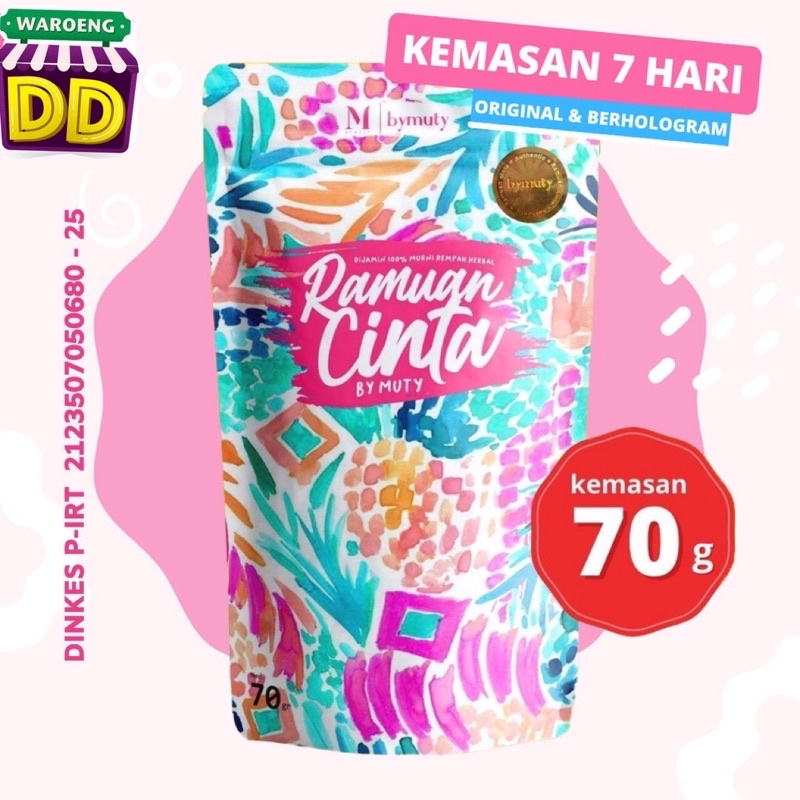[Best Seller] Ramuan Cinta By Muty 70gr (Free Sendok Takar Jika persediaan masih ada)