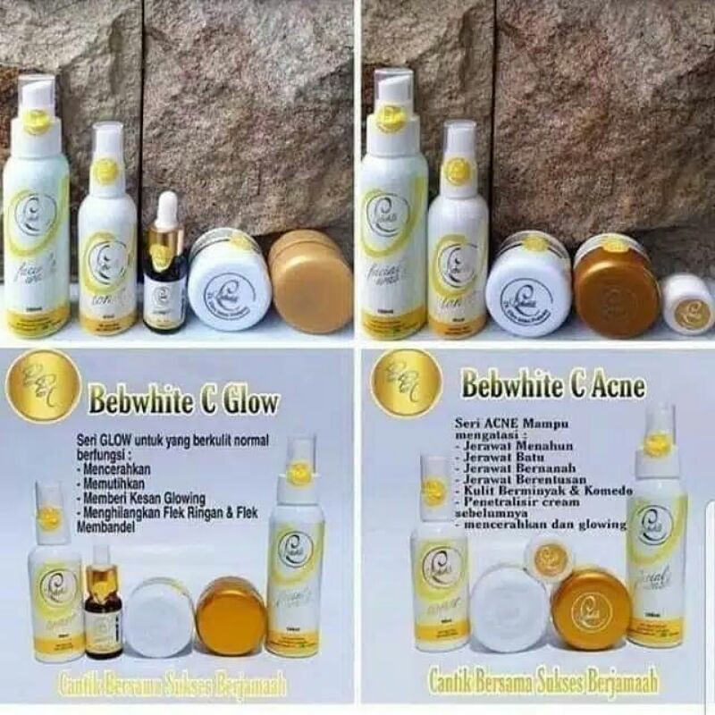 BEBWHITE C SKINCARE Paket Glow / Paket Acne Original BBC Bbwhite Bebwhite Glow Forte Memudarkan Flek dan Bekas Jerawat Bb White Day Cream Bebwhite c Totol Acne Jerawat BBC Night Cream Glow Acne Bebwhite c Facial Wash Toner BBC BB white Serum Vit C COD