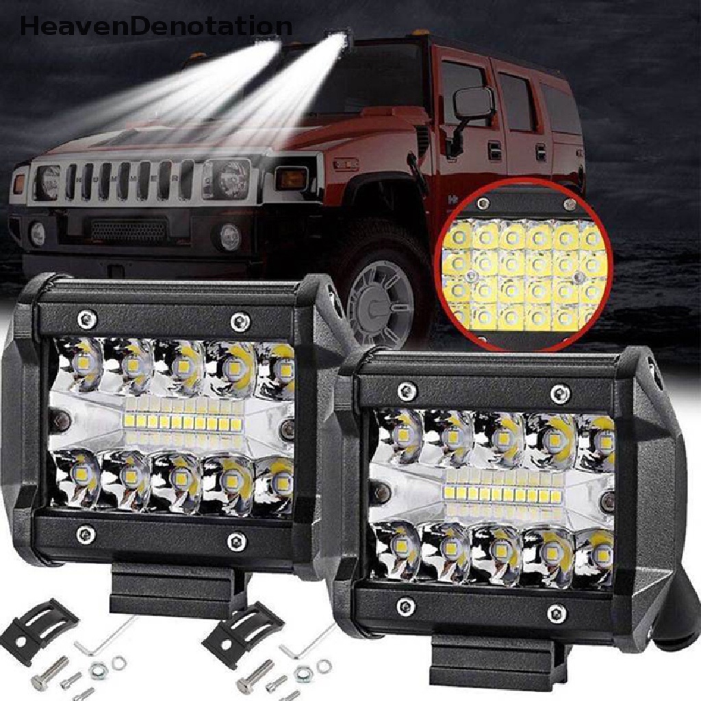 (Heavendenotation) Lampu Sorot 20-led 60w 4 &quot;Untuk Mobil Suv / Perahu Off Road