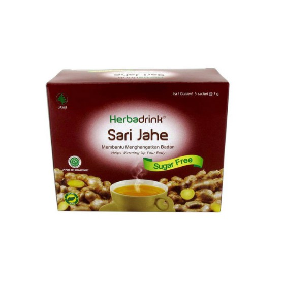 

HERBADRINK SUGAR FREE SARI JAHE 5 X 7 GR