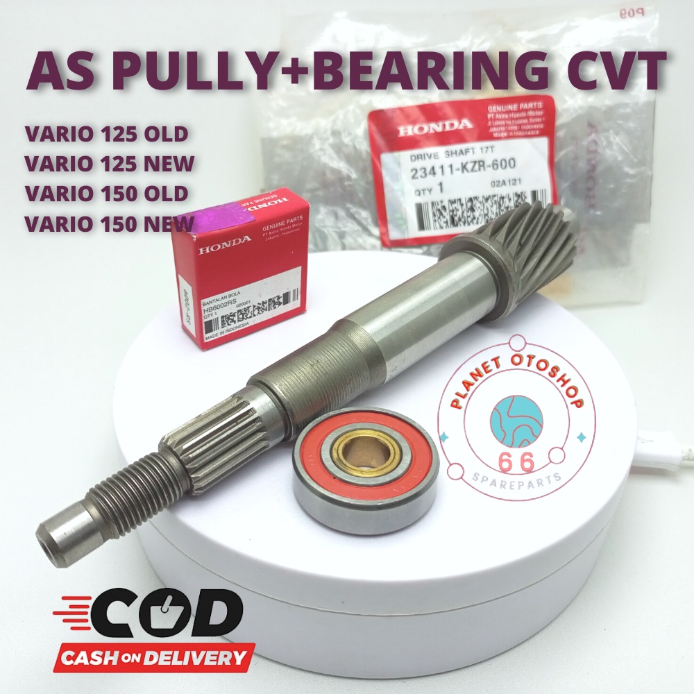 Neo PAKET AS PULLY+BEARING BAK CVT VARIO 125 0LD VARIO 125 LED KZR VARIO 150 OLD VARIO 150 LED 1