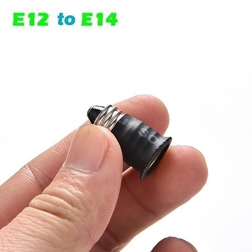 Konverter Fitting Lampu E12 To E14 Base for lampu LED Candle Pijar
