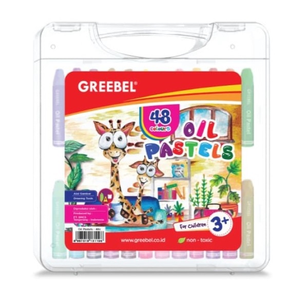 Krayon Greebel Kids Oil Pastel Crayon 48 Color/ Warna