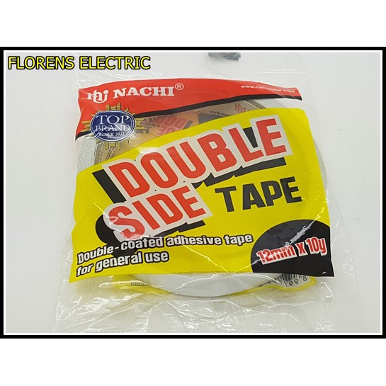 

Double Tape Nachi 1/2 Inch ( 12mm x 10 yard ) / isolasi / lakban