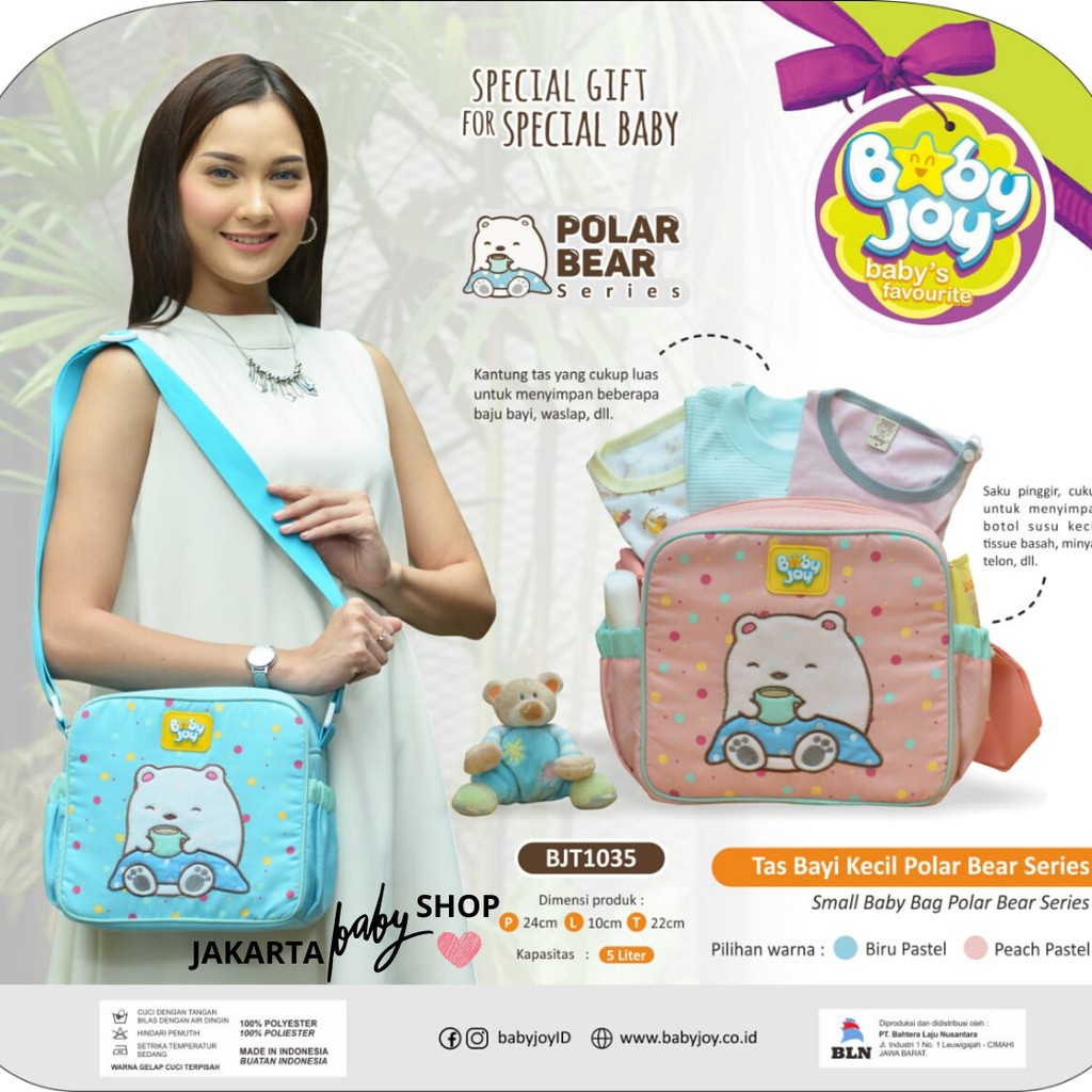 TAS BAYI KECIL POLAR BEAR SERIES BABY JOY BJT1035