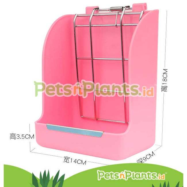 Tempat Makan Hay Pelet Kelinci Guinea Pig - Hay Rack Bunny Stainless Anti Gigit