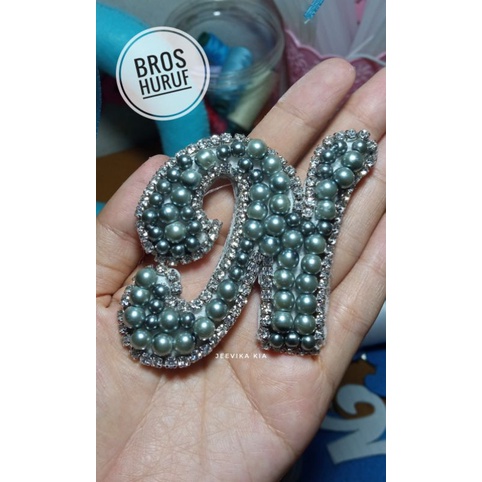 BROS HURUF/ BROS INISIAL tengah mutiara