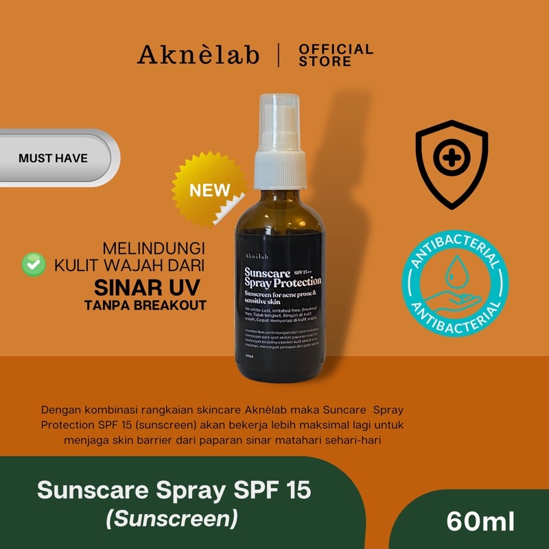 Sunscreen Spray SPF 15 (for acne prone &amp; sensitive skin)