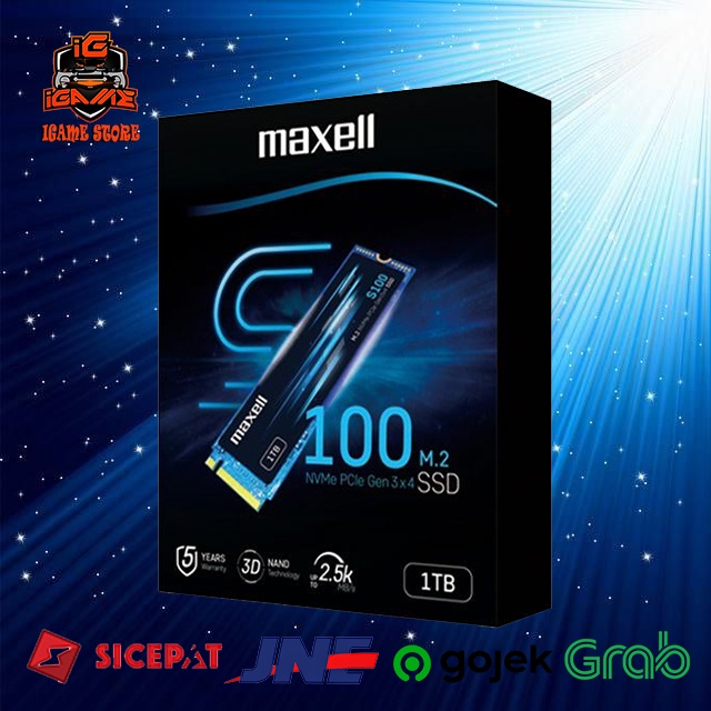 SSD MAXELL 1TB M.2 NVME Read and Write Speed 1.000GB Up to 2.5k Mb/s NAMPOL GAN