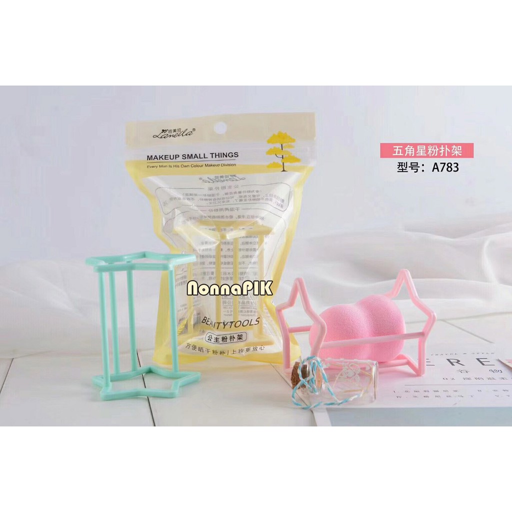 BeautyBlender Puff and Pot / Holder / Case Tempat Display Spon Beauty Blender Lameila Korea Import