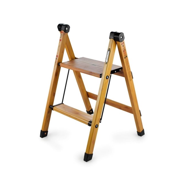 Fixstep Tangga Lipat Aluminium 2 Step Motif Kayu