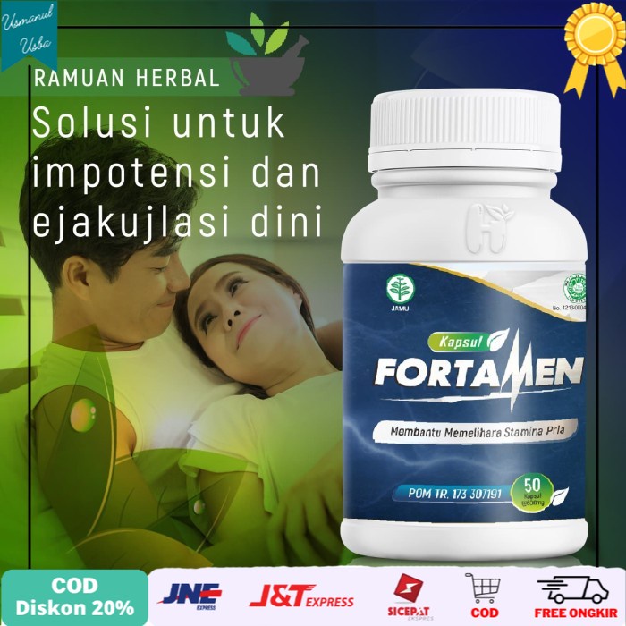 

◾COD◾ FORTAMEN, Herbal kuatz Khusus Pria!!! BPOM, HALAL, TERMANJUR!!!